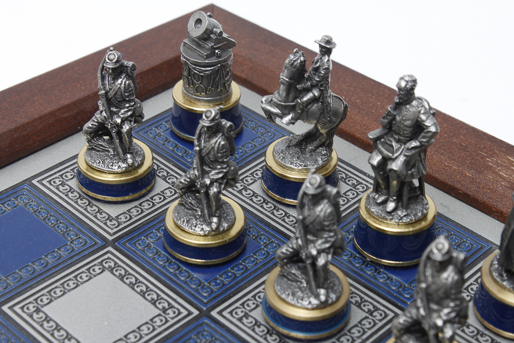 Franklin Mint Civil War Chess Set