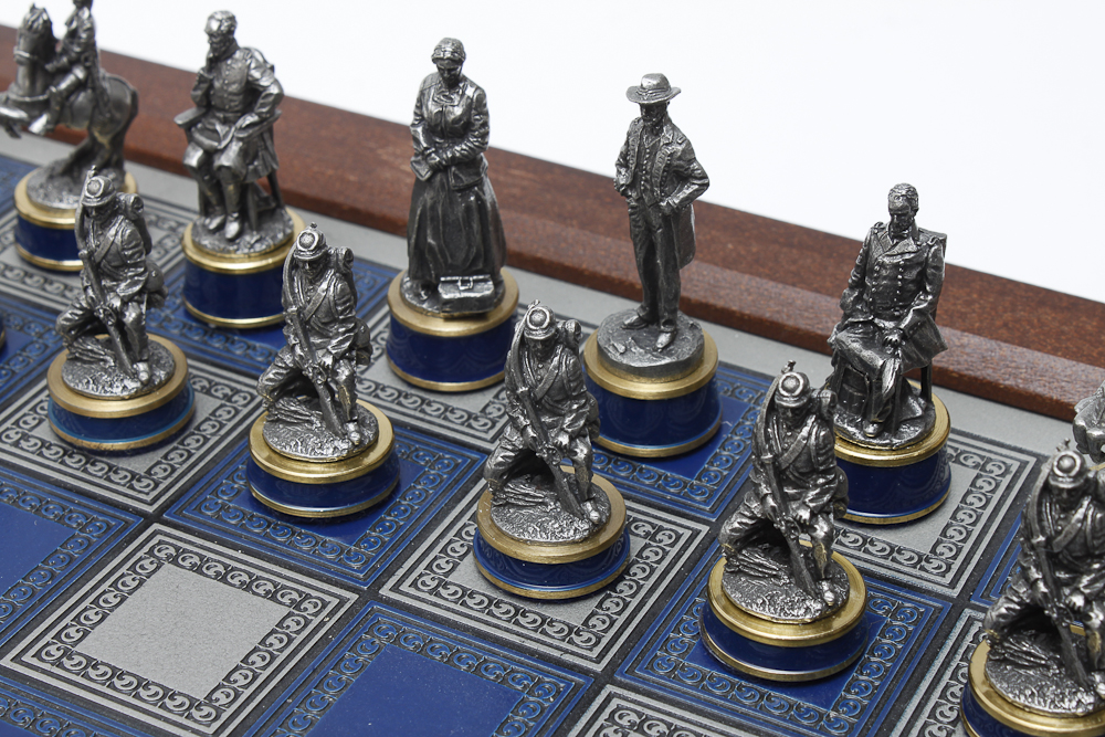 Franklin Mint Civil War Chess Set