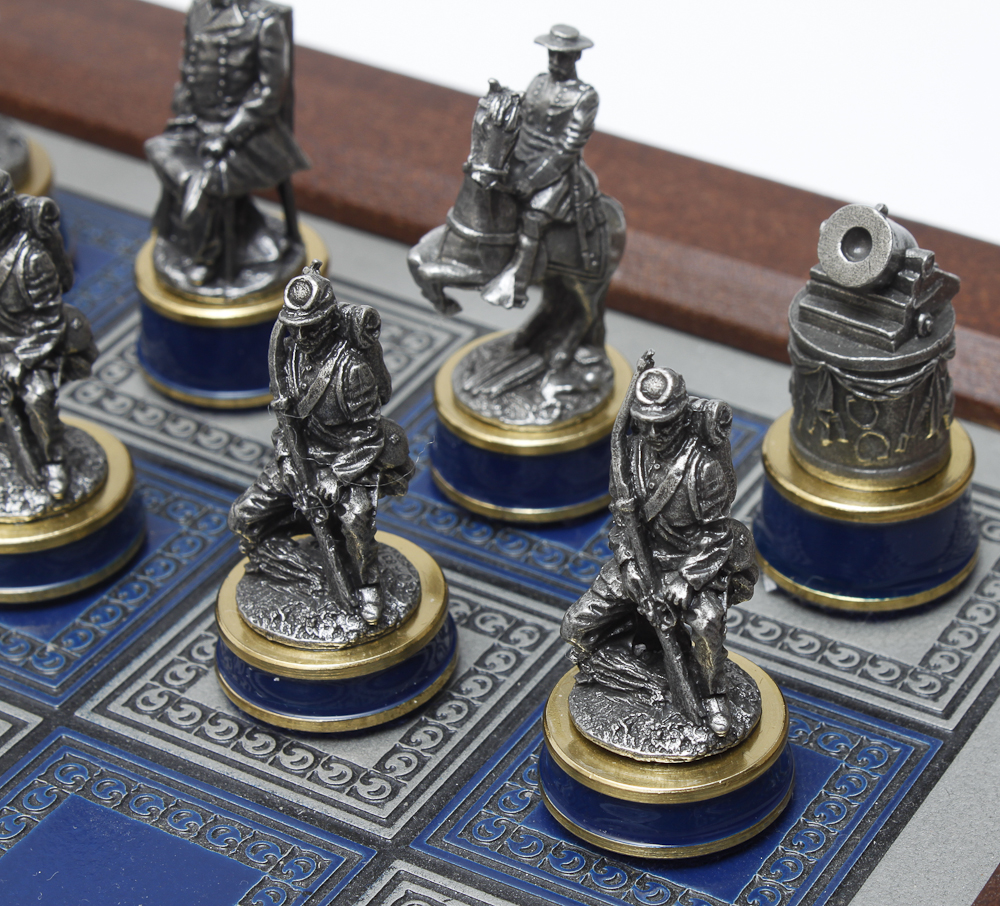 Franklin Mint Civil War Chess Set