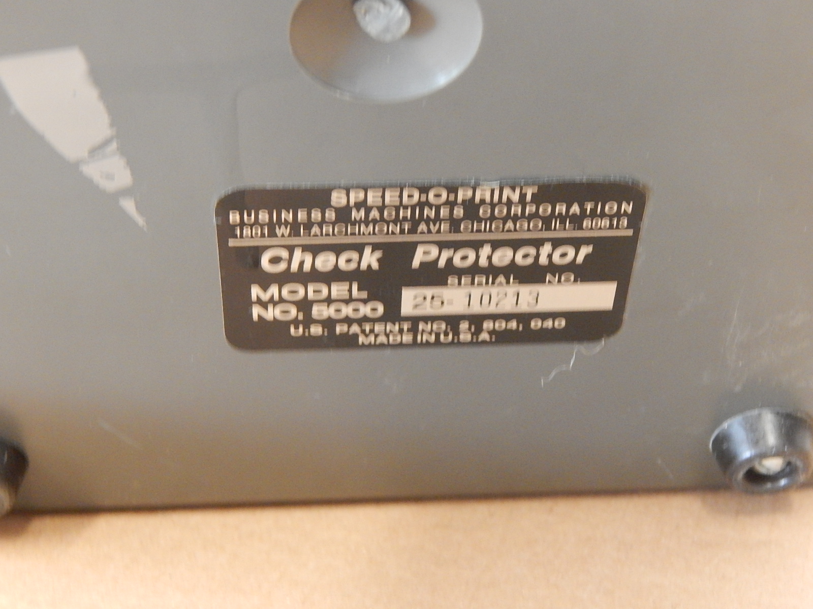 Check Protector Speed O Print