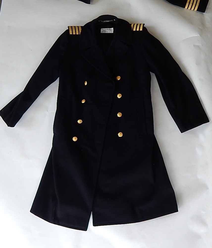 Trio of Coast Guard and Navy Uniform Coats