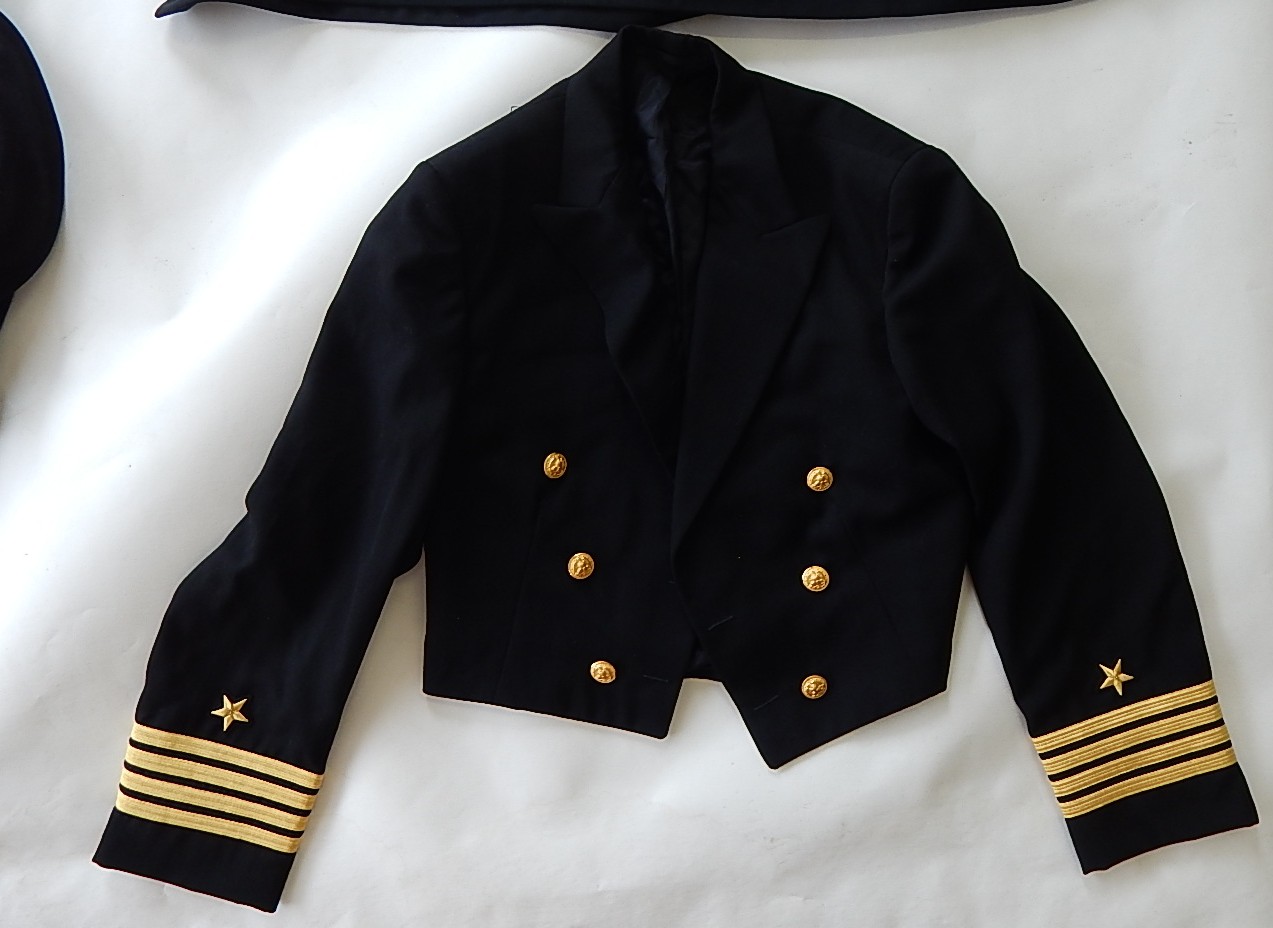 Trio of Coast Guard and Navy Uniform Coats