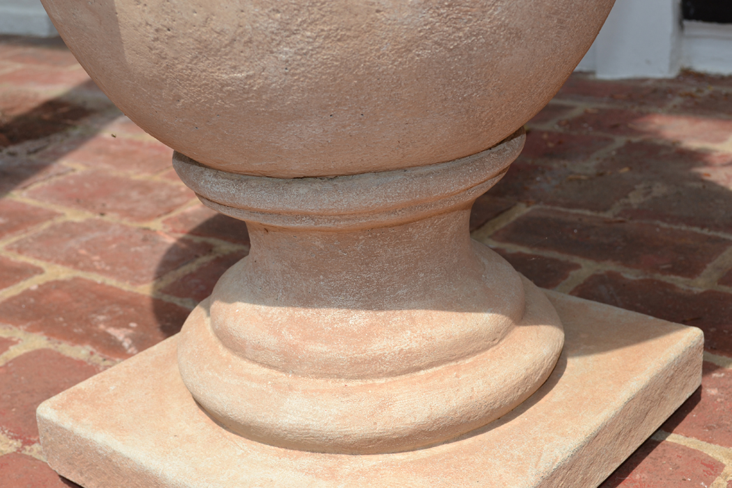 Pair of Concrete Urn Planters