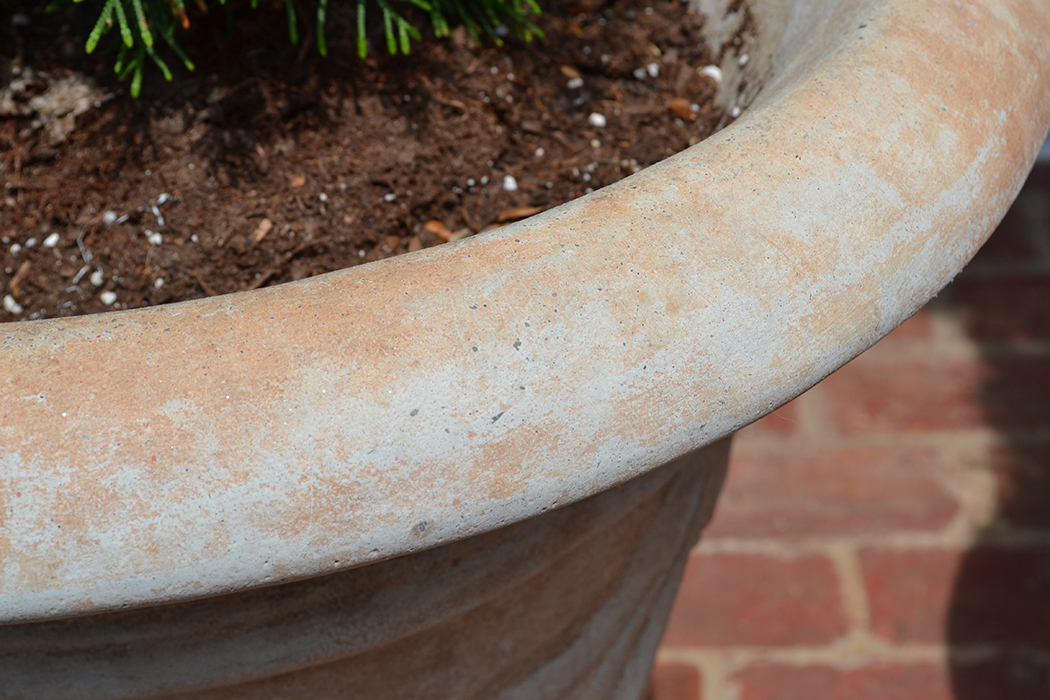 Pair of Concrete Urn Planters