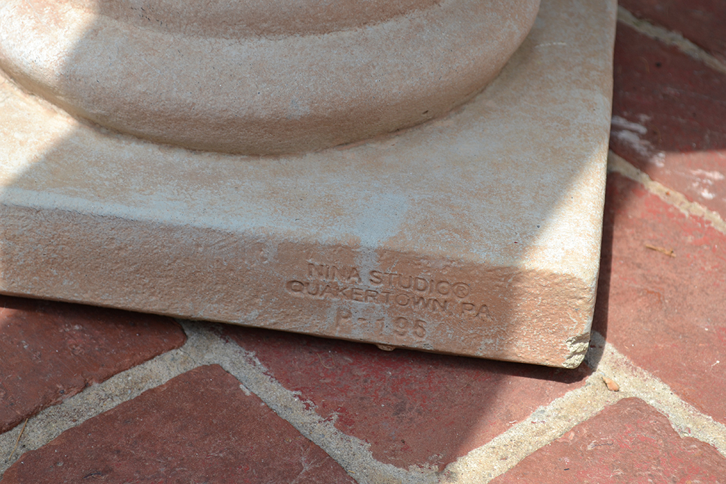 Pair of Concrete Urn Planters