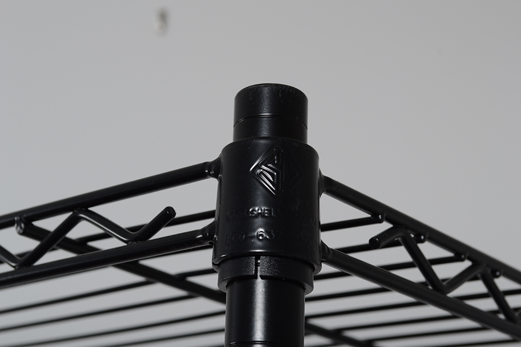 Black Metal Wire Shelving Unit