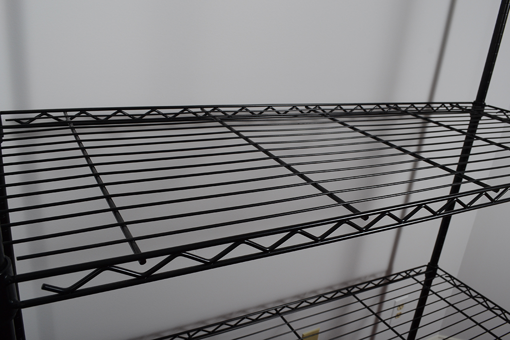 Black Metal Wire Shelving Unit