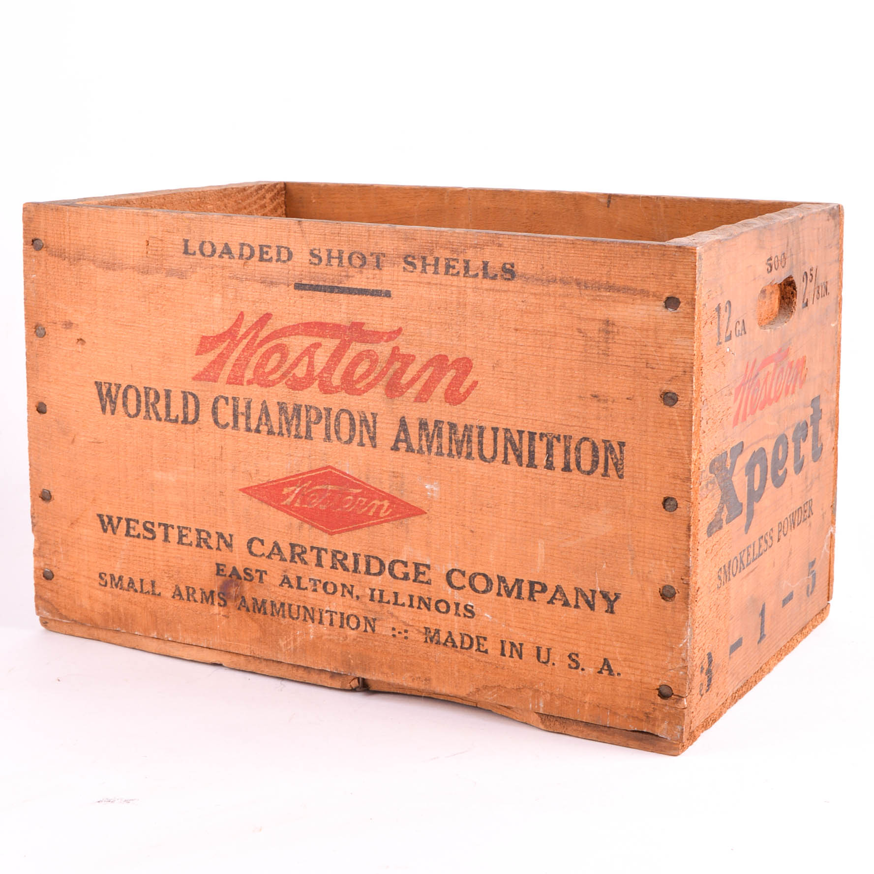 Vintage Wooden Ammunition Box