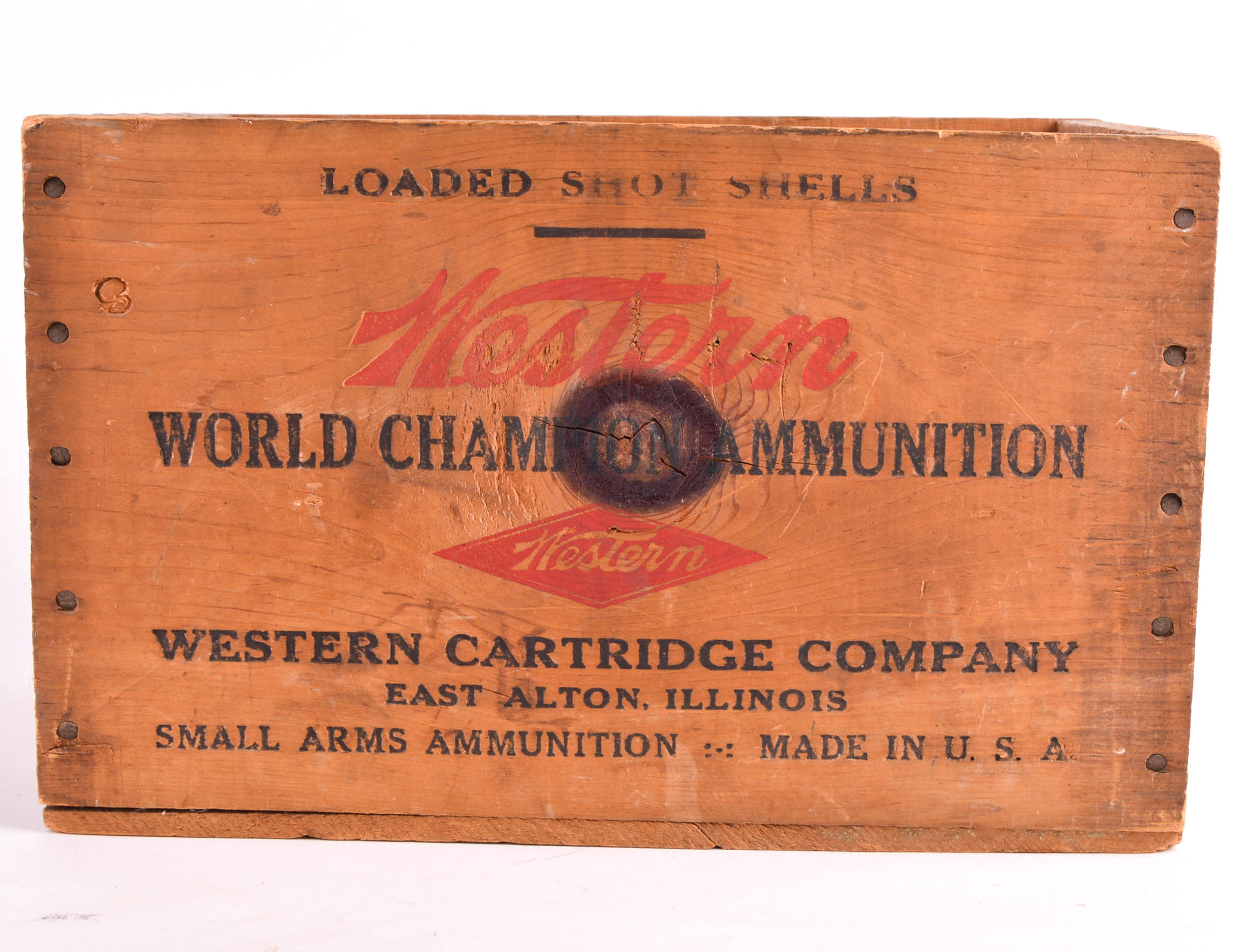 Vintage Wooden Ammunition Box