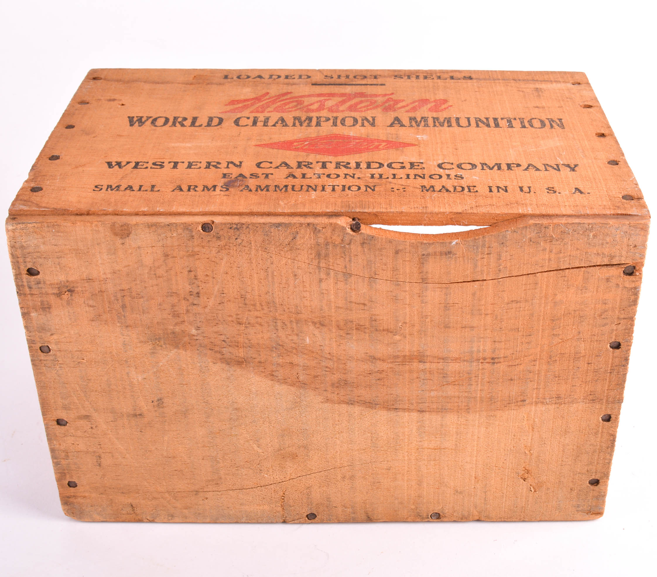Vintage Wooden Ammunition Box