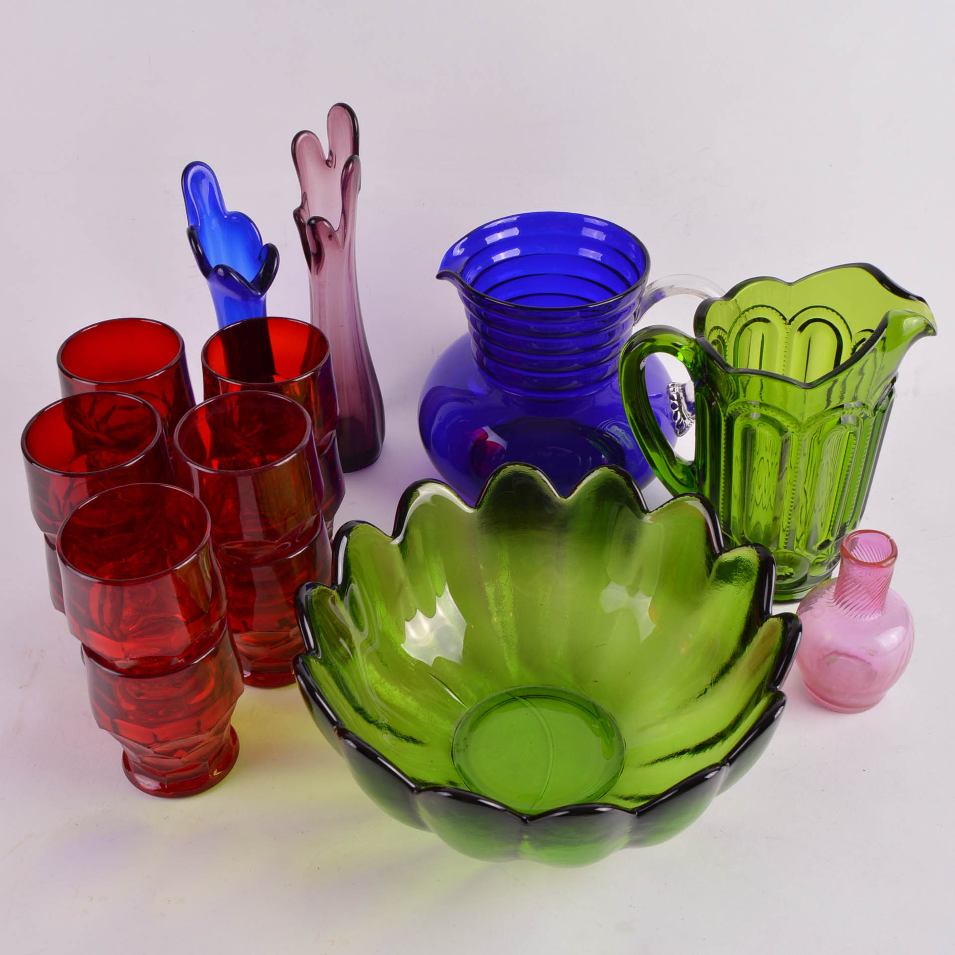 Pressed Colored Glass