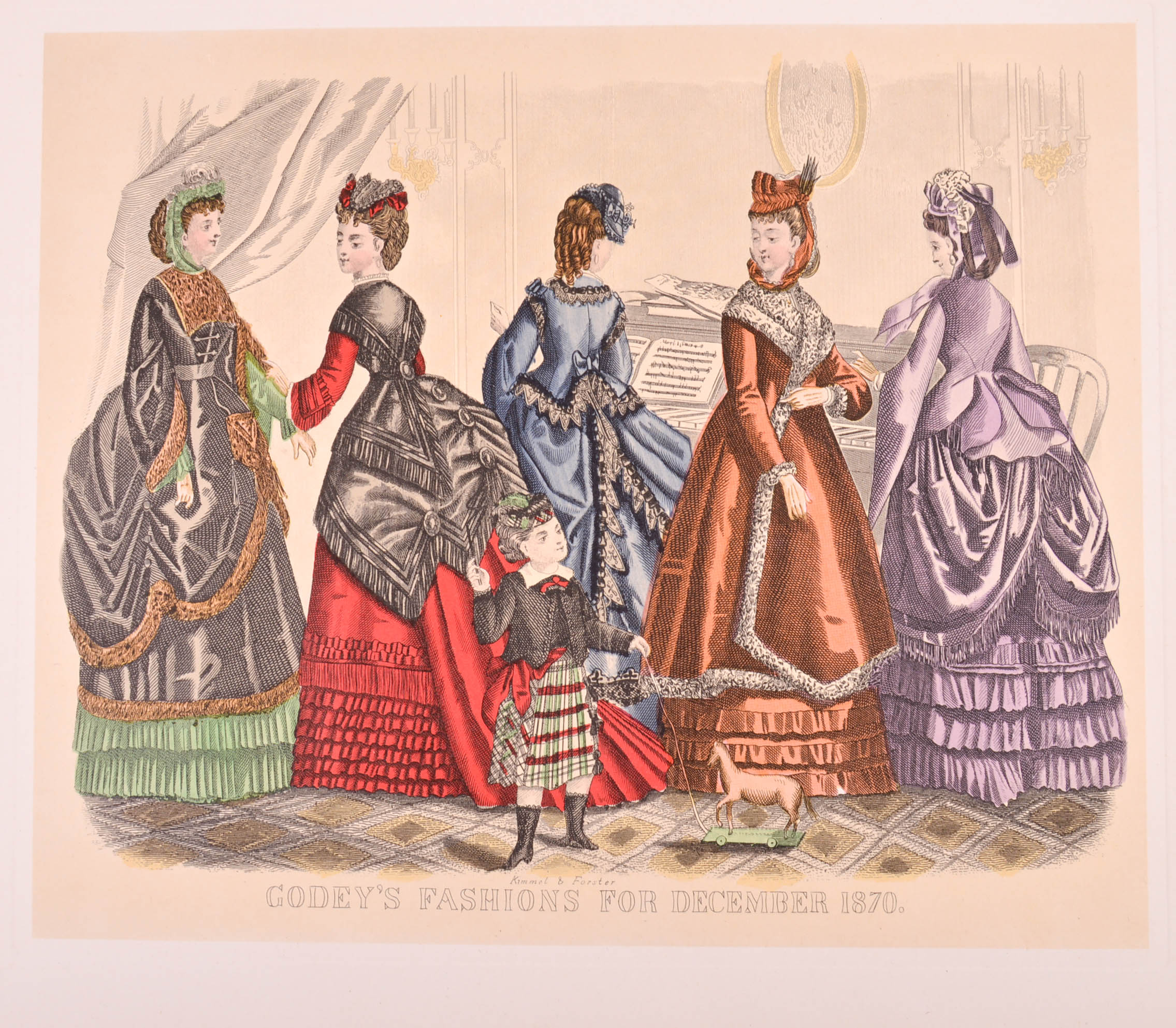 Vintage Victorian Era Reproduction Fashion Prints