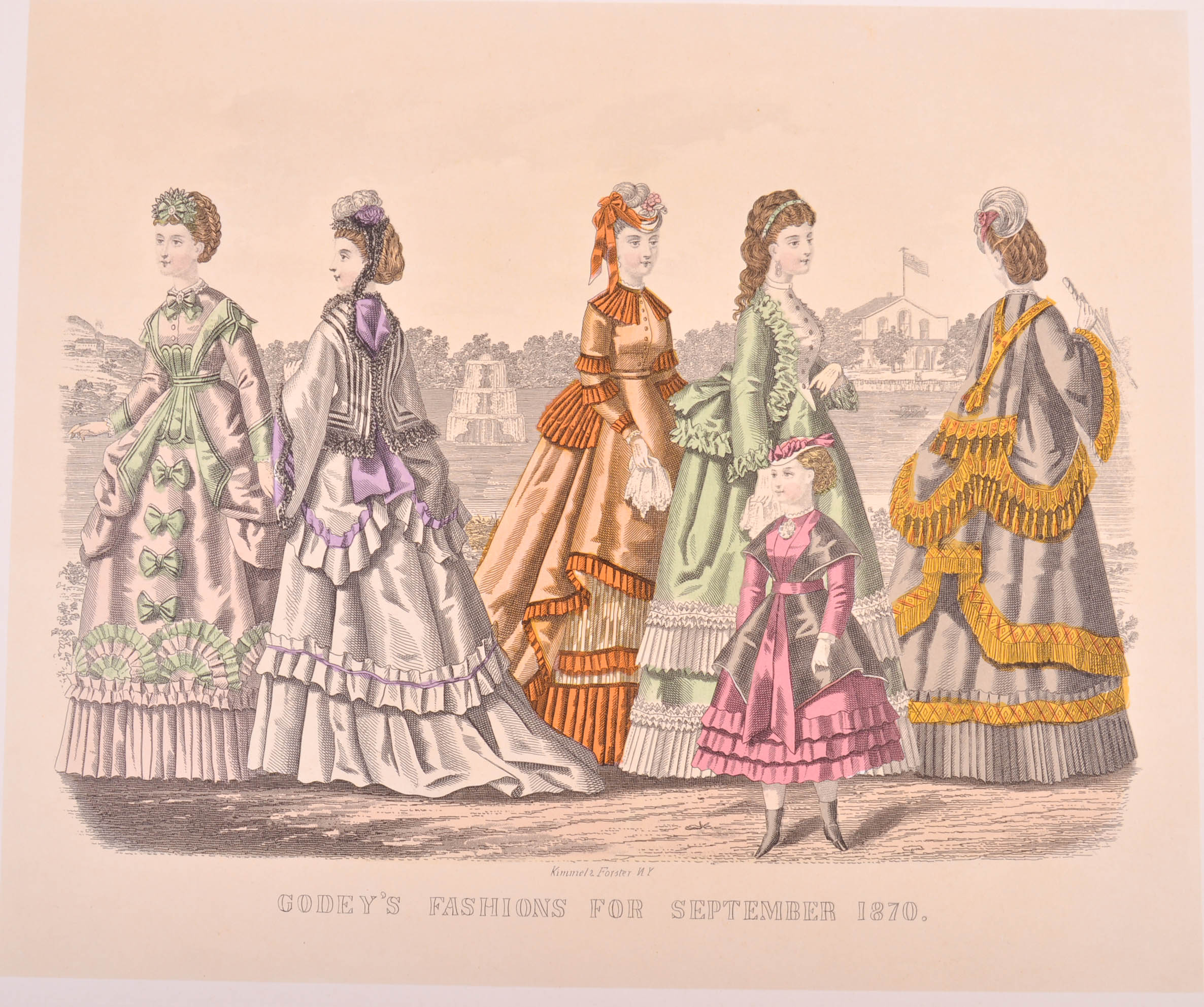Vintage Victorian Era Reproduction Fashion Prints