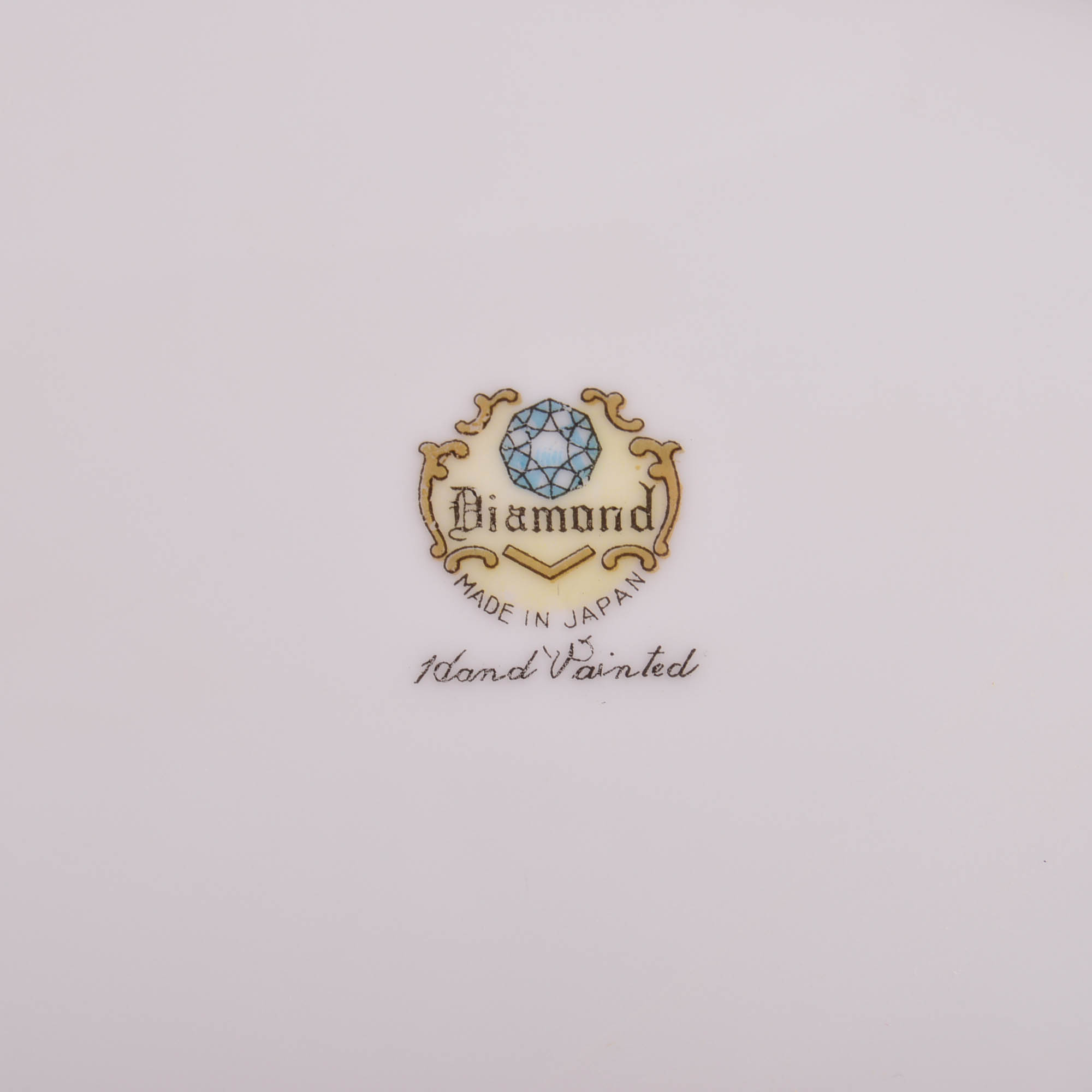 Hand Painted Floral Diamond China Set