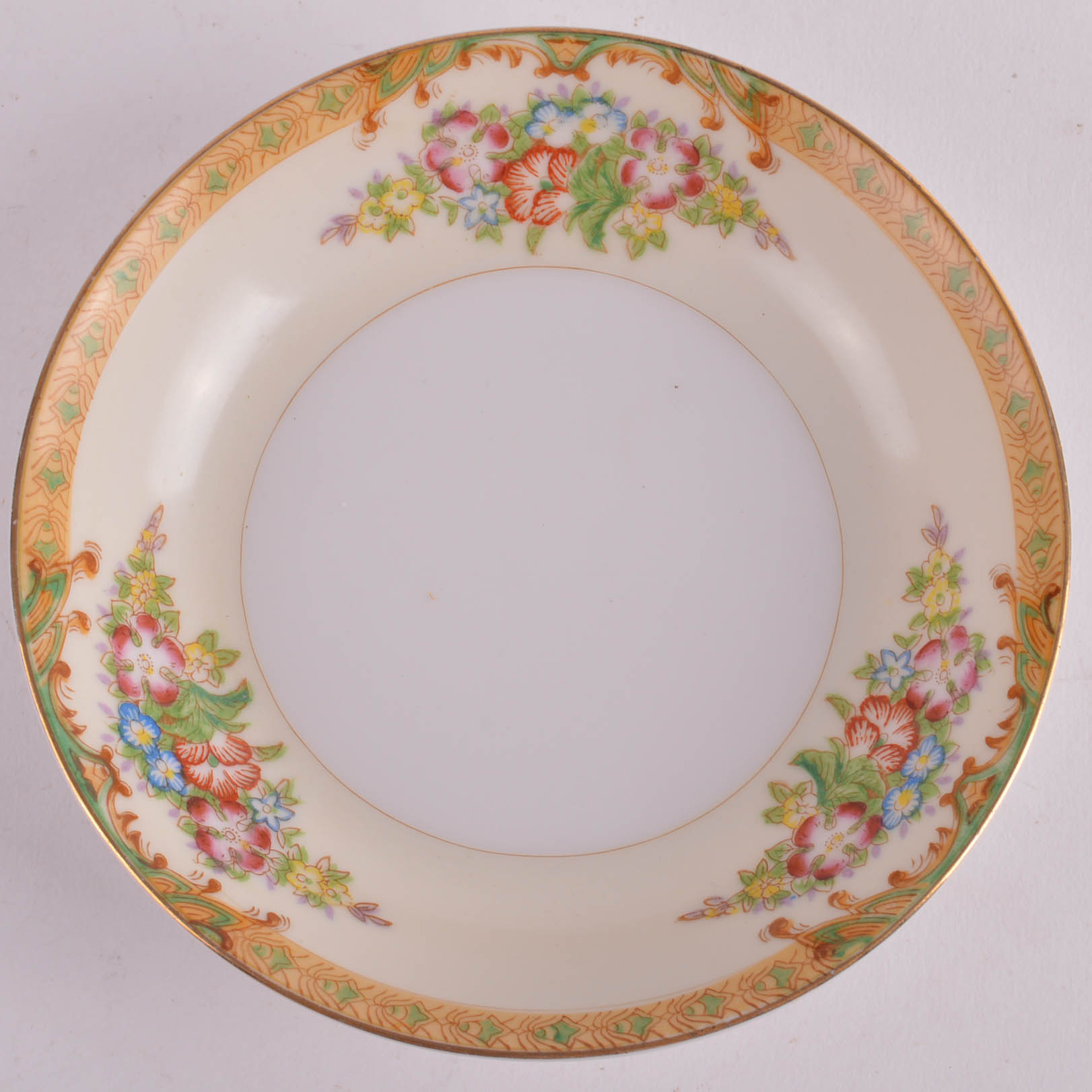 Hand Painted Floral Diamond China Set