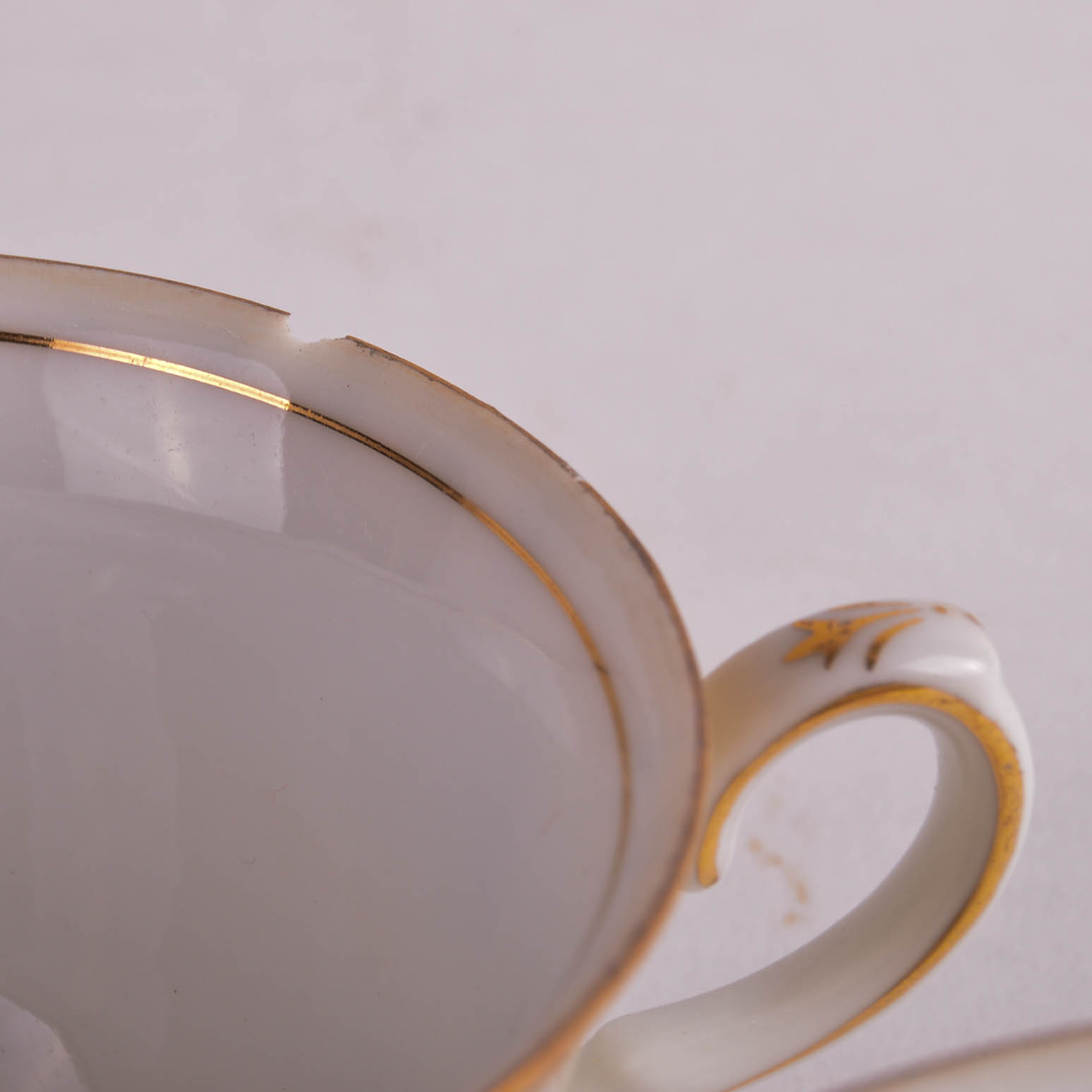 Hand Painted Floral Diamond China Set