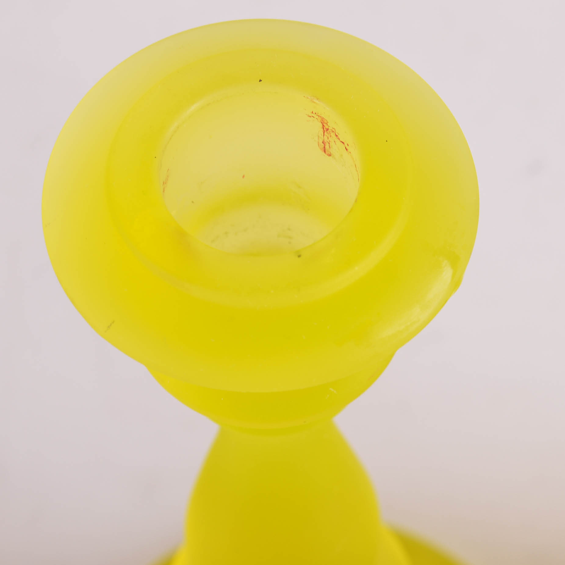 Yellow Pressed Glass