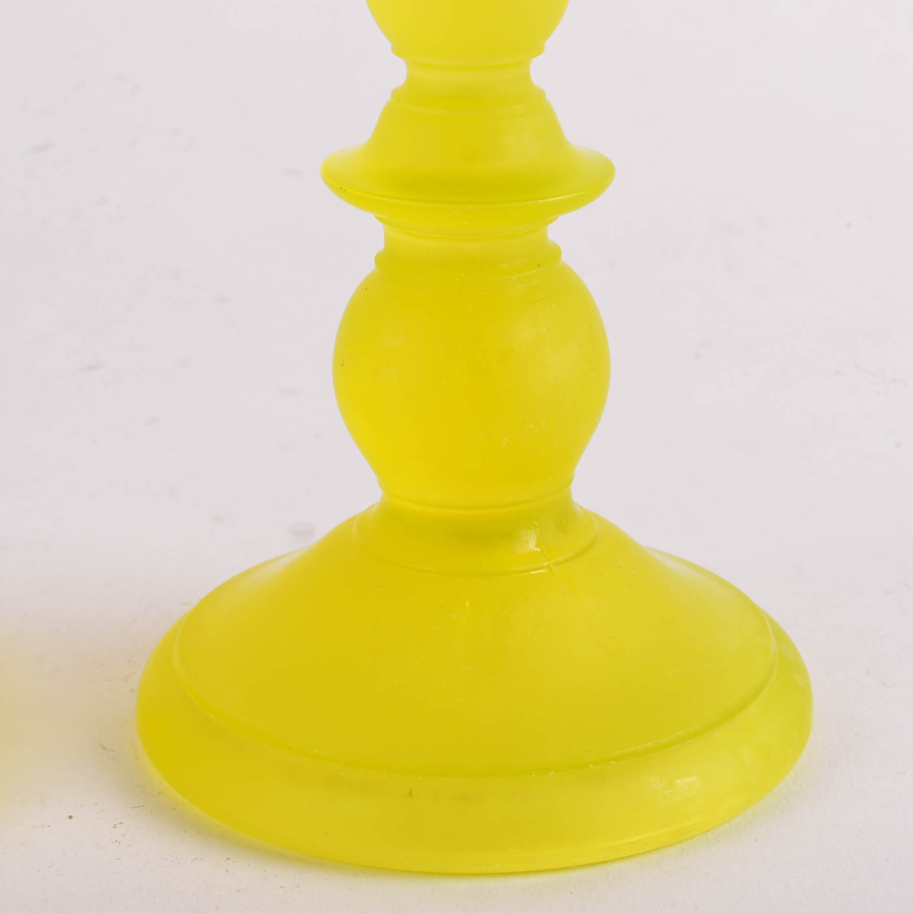 Yellow Pressed Glass