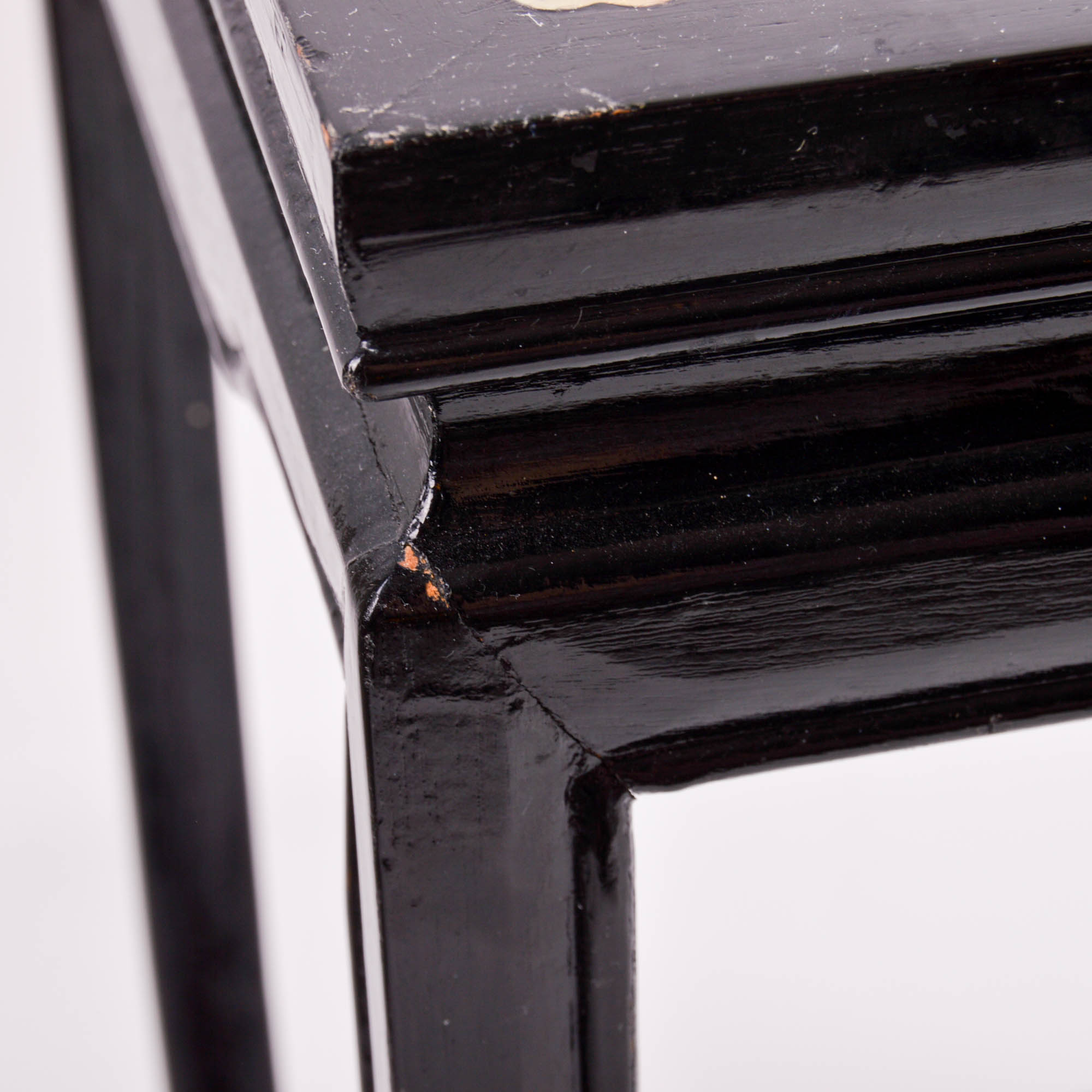 Asian Style Enameled Nesting Tables