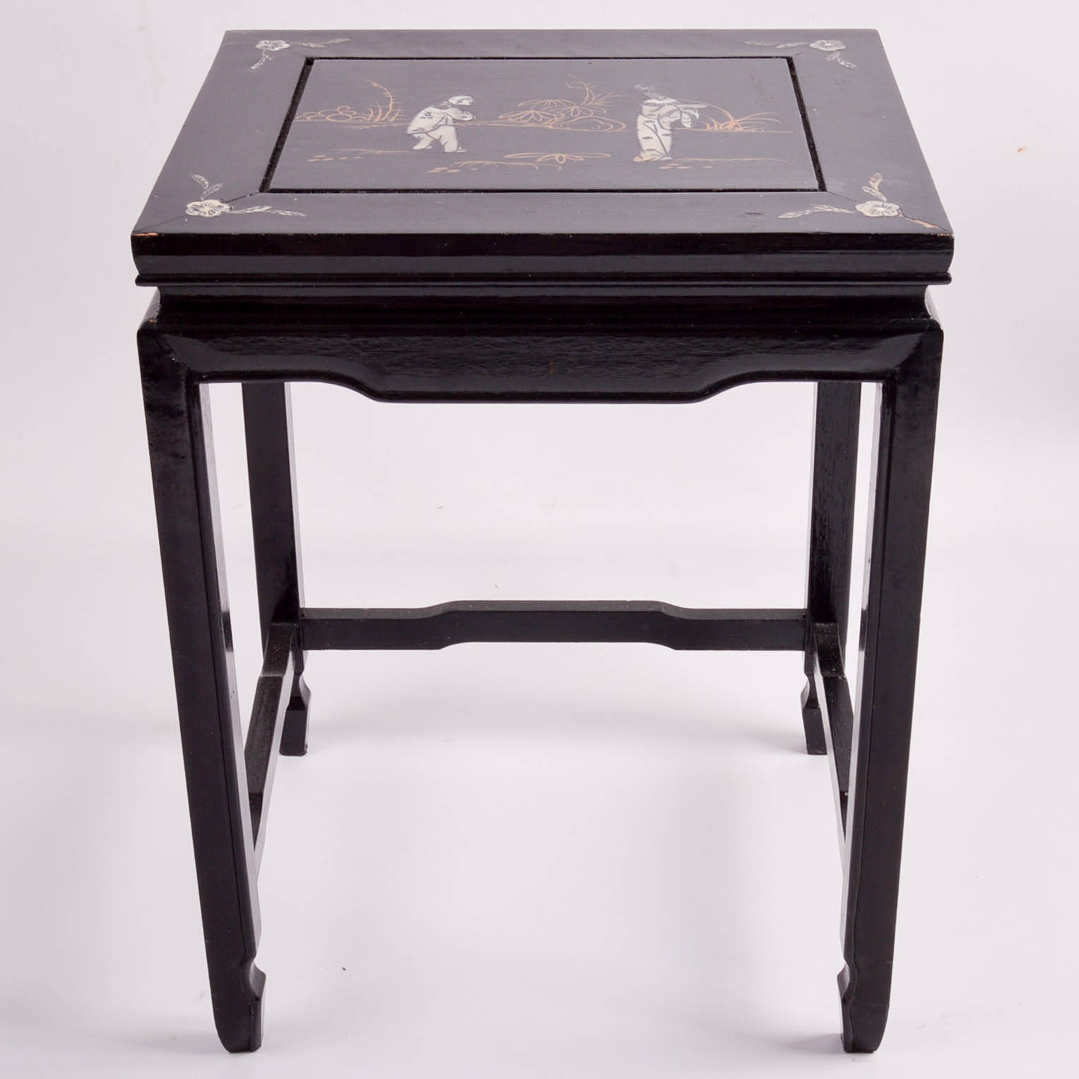 Asian Style Enameled Nesting Tables