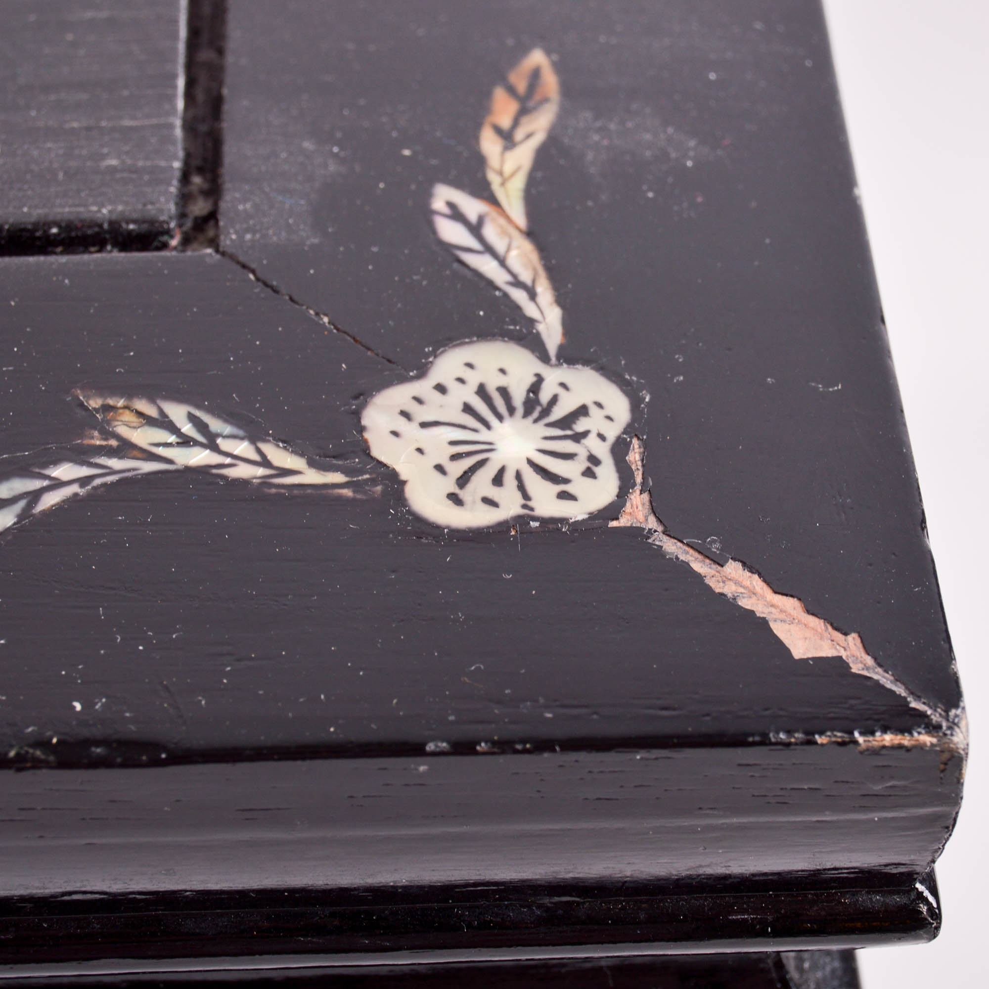 Asian Style Enameled Nesting Tables