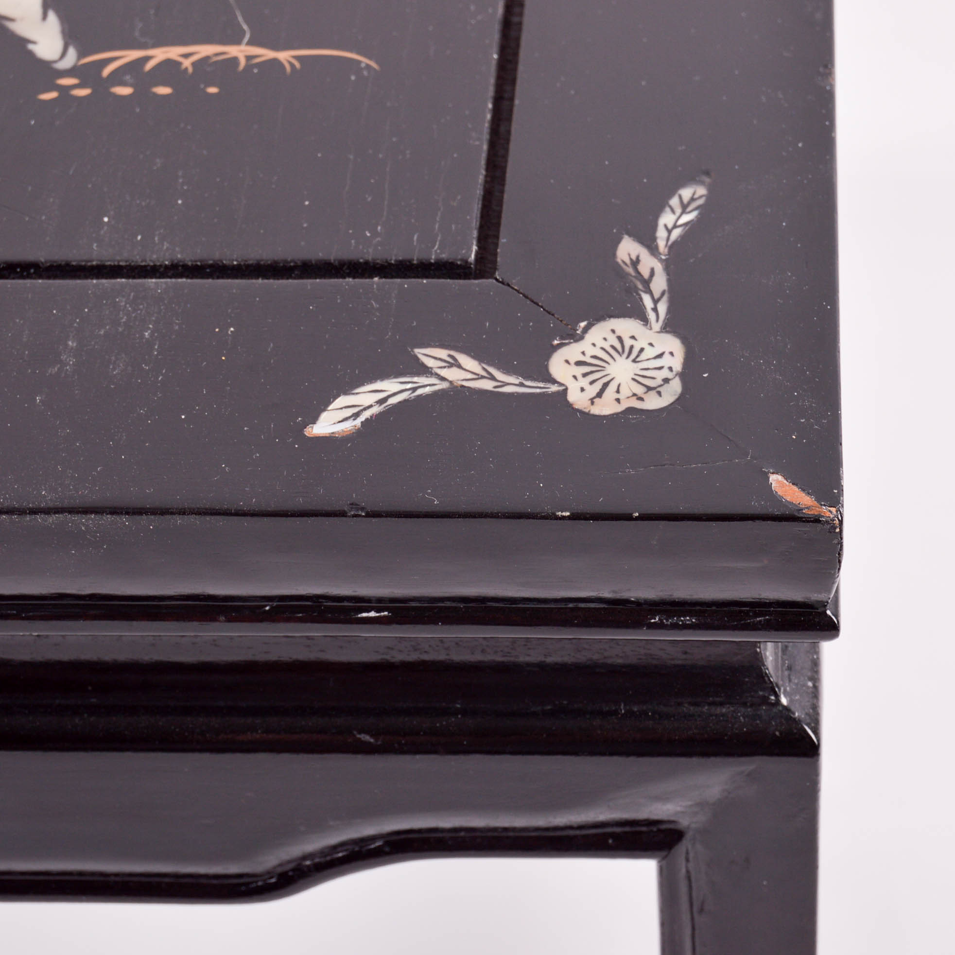 Asian Style Enameled Nesting Tables