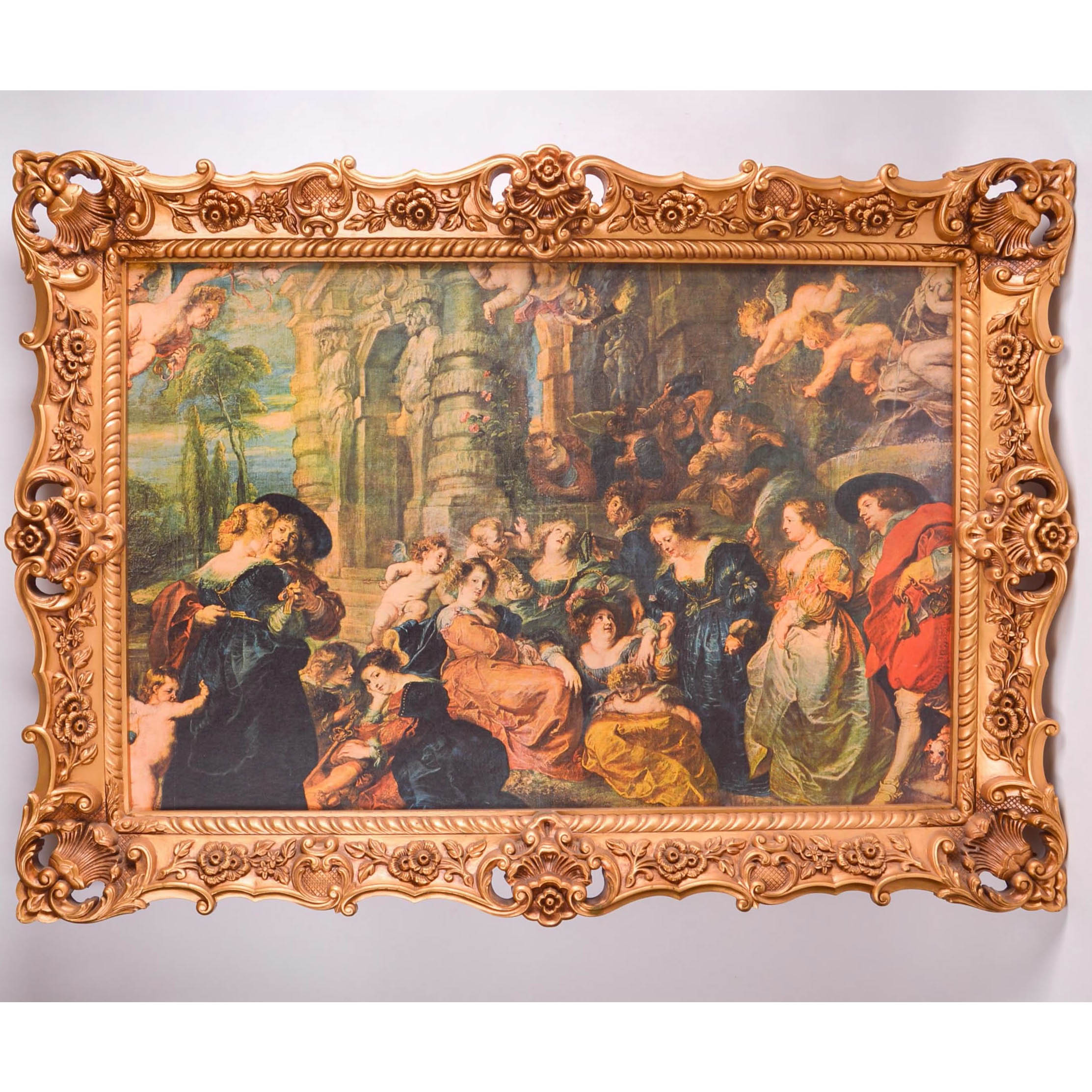 Italian Renaissance Style Print on Masonite