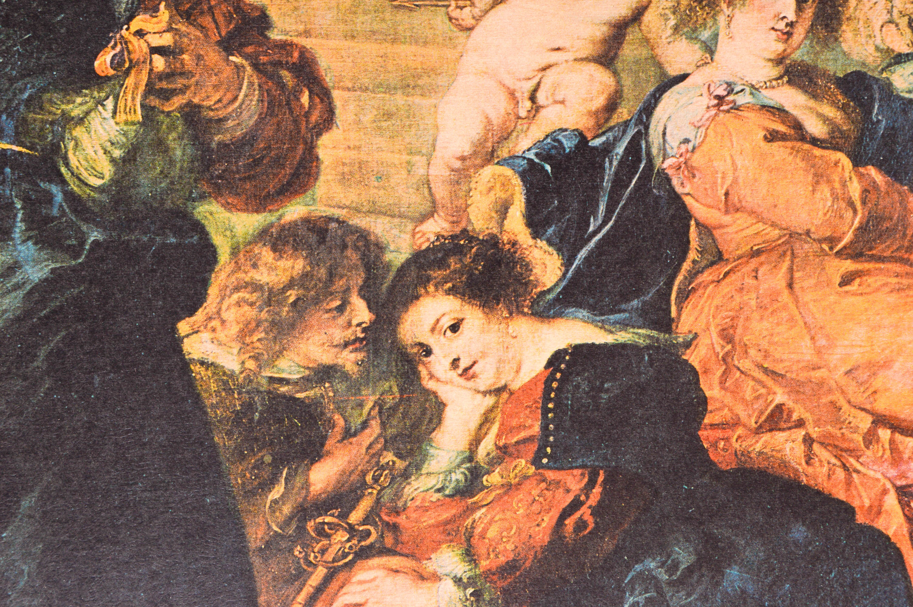 Italian Renaissance Style Print on Masonite