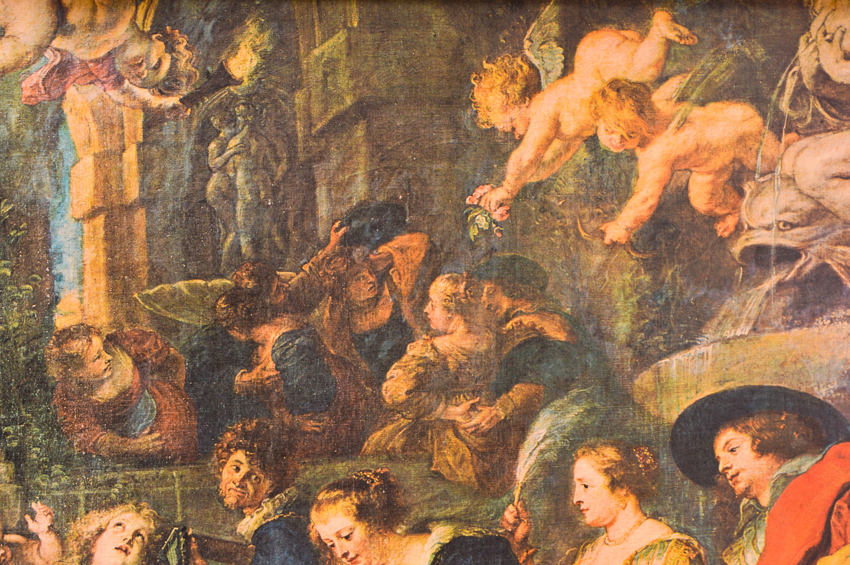 Italian Renaissance Style Print on Masonite