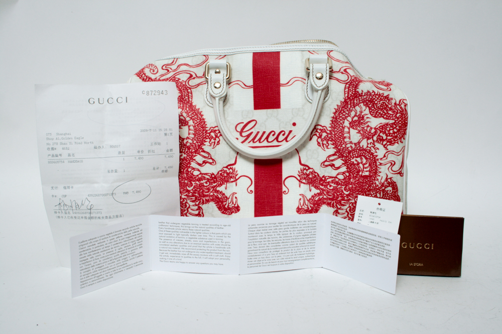 Rare Gucci Shanghai Dragon Bag