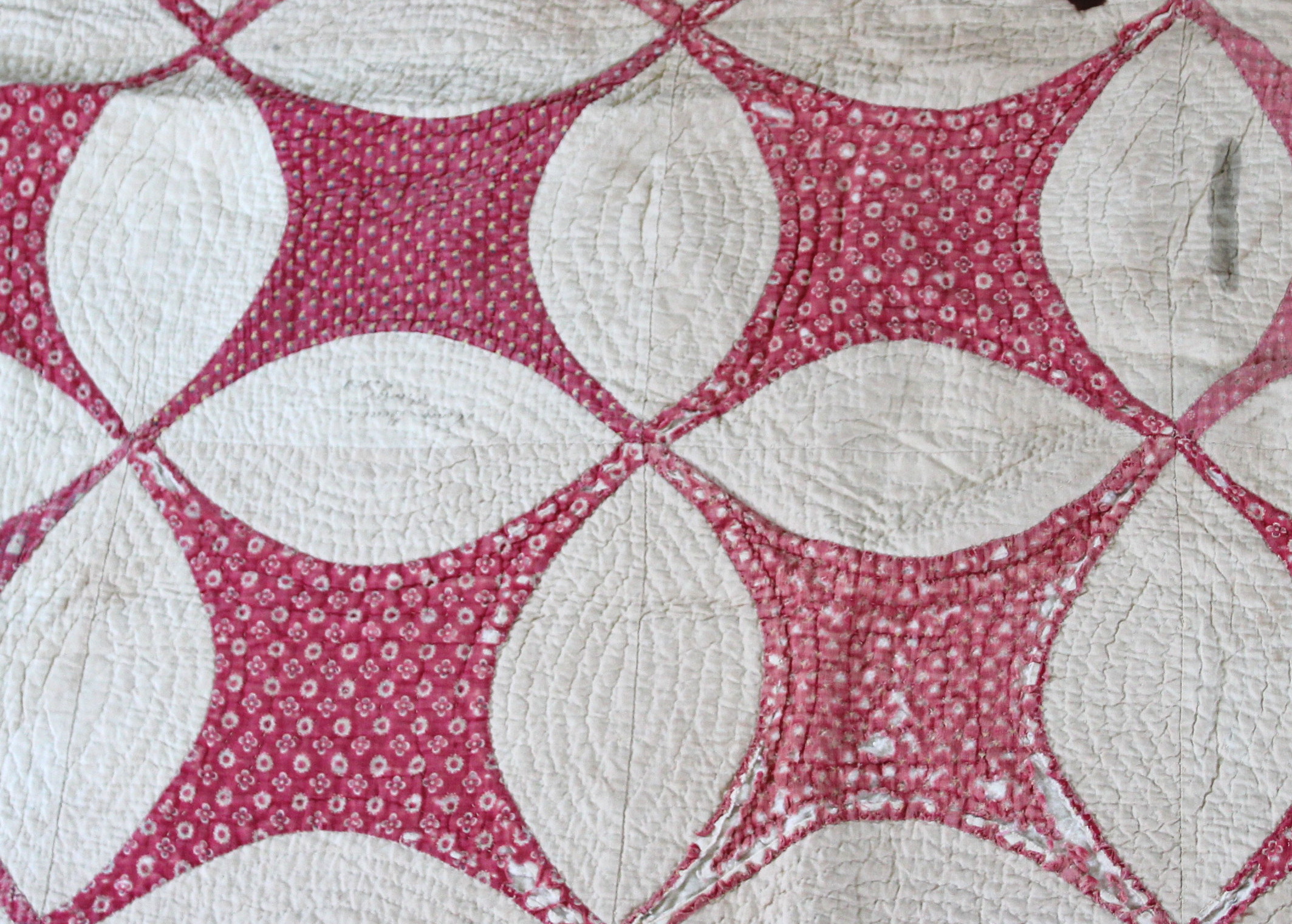 Antique Album Quilt and Vintage Irish Chain Quilt