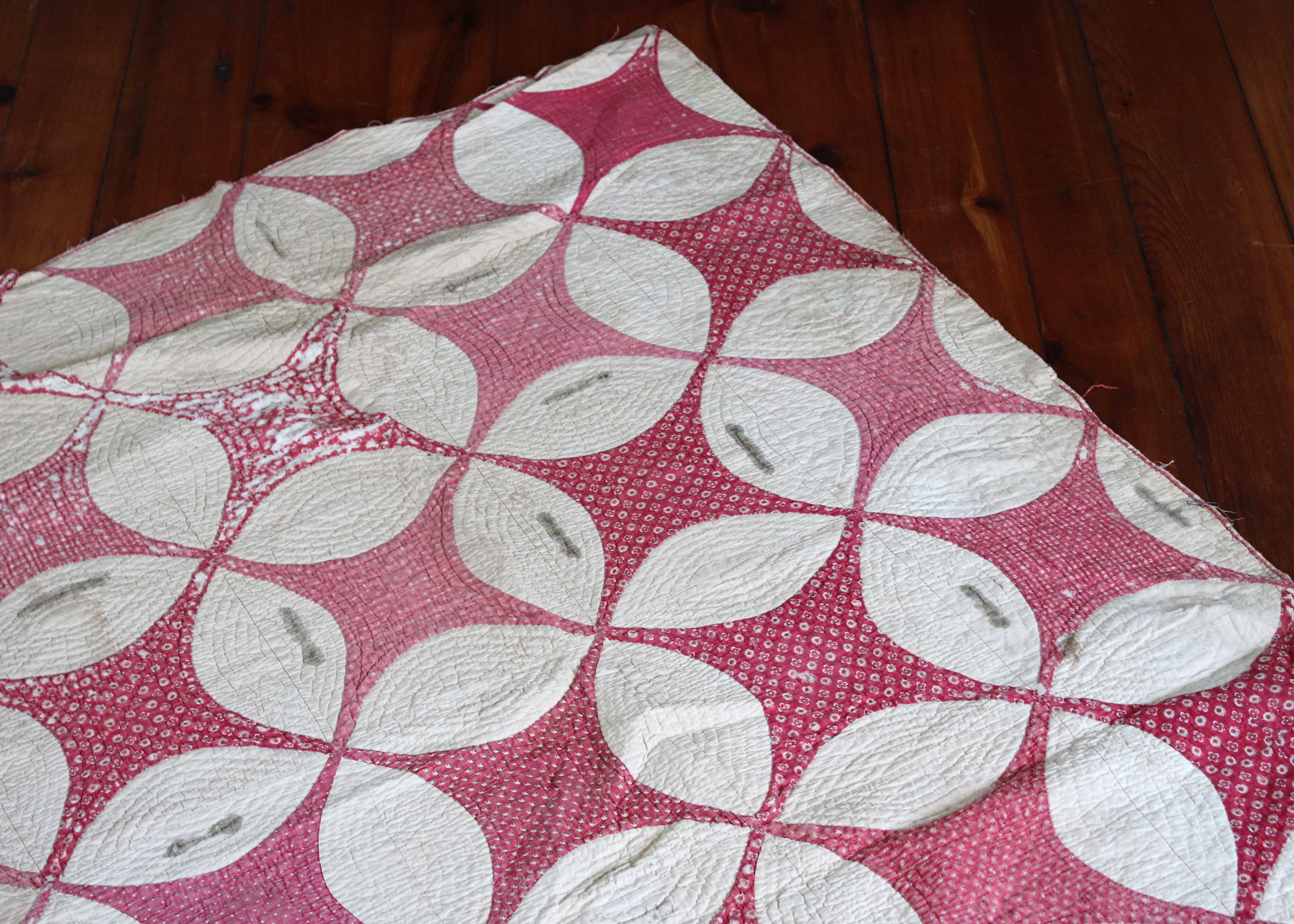 Antique Album Quilt and Vintage Irish Chain Quilt