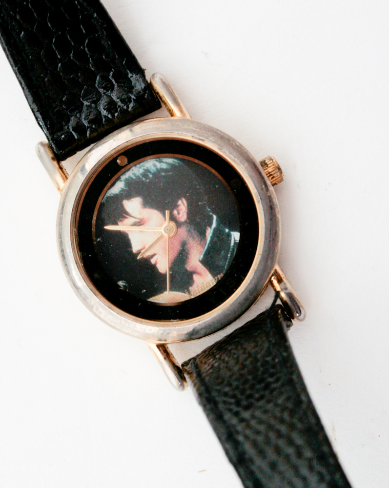 Signed Nate Giorgio Elvis Presley Print, Clock and Watch