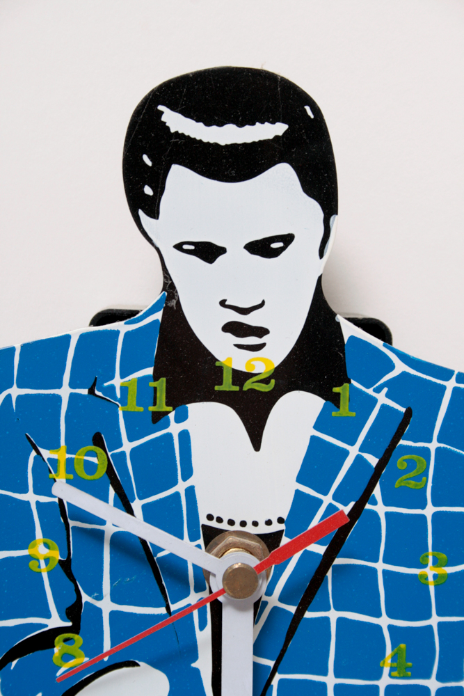 Signed Nate Giorgio Elvis Presley Print, Clock and Watch
