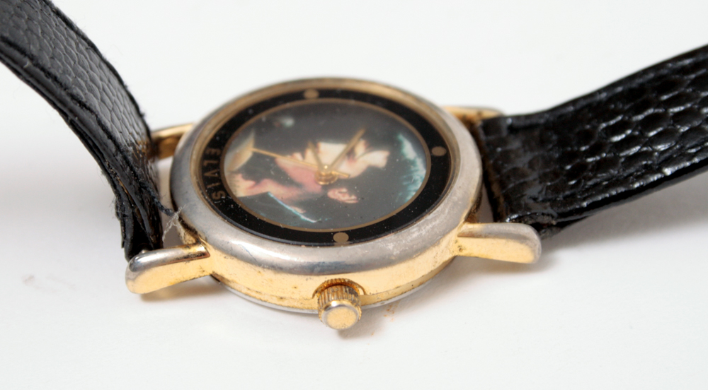 Signed Nate Giorgio Elvis Presley Print, Clock and Watch