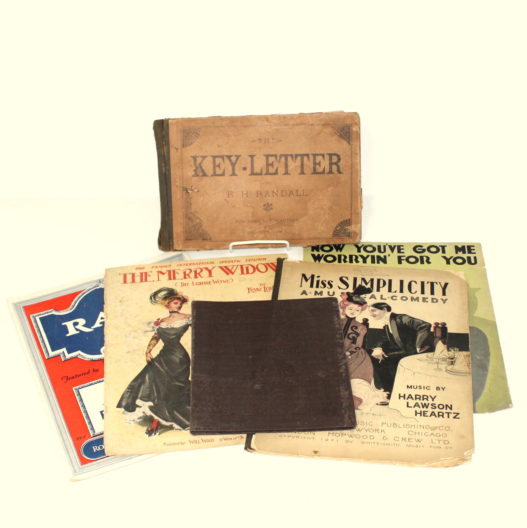 Antique Piano Lesson Book and Sheet Music