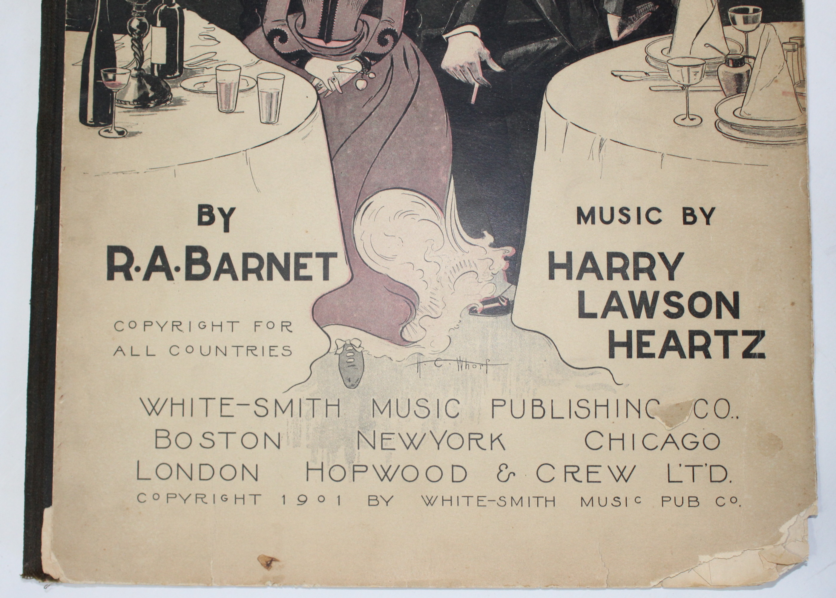 Antique Piano Lesson Book and Sheet Music