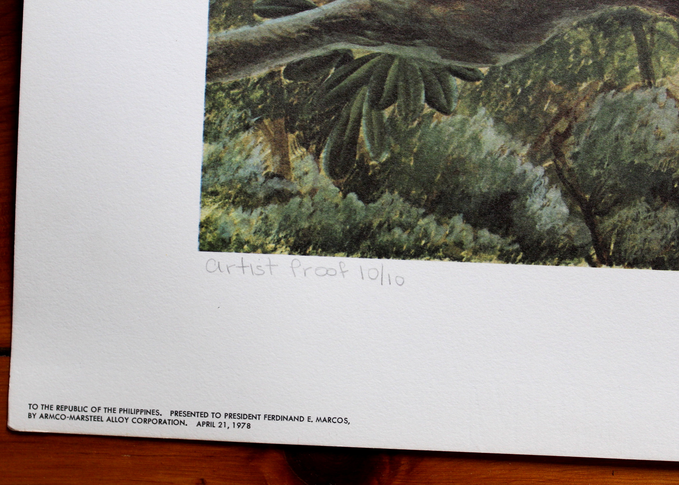 John Ruthven Artist Proof Offset Lithograph "Philippine Eagle"