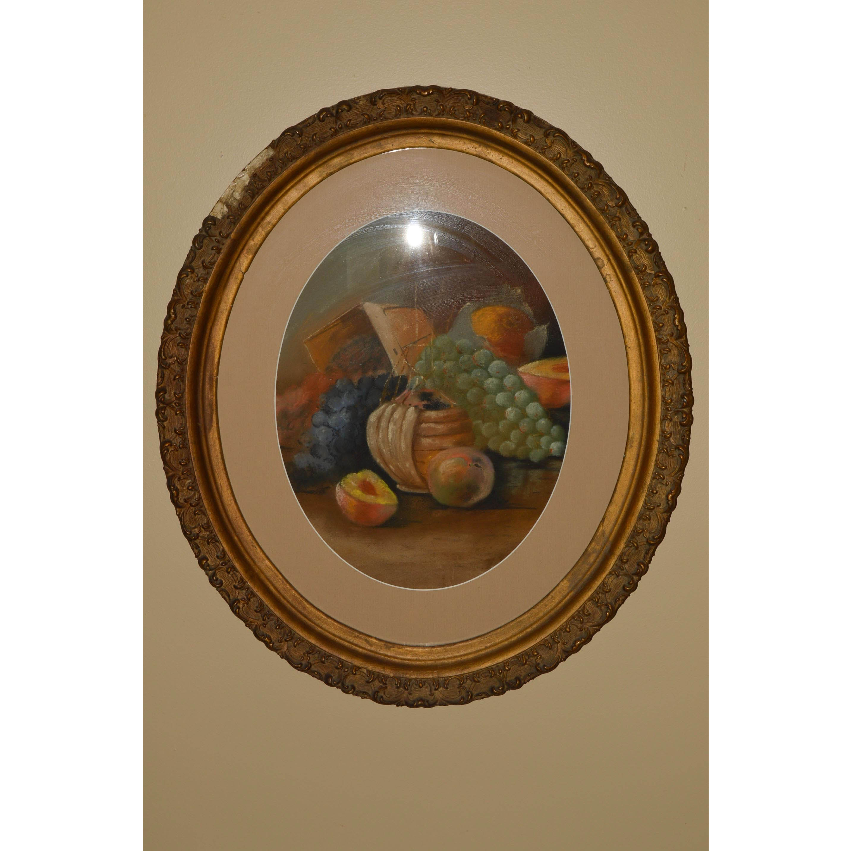 Framed Chalk Still Life Print