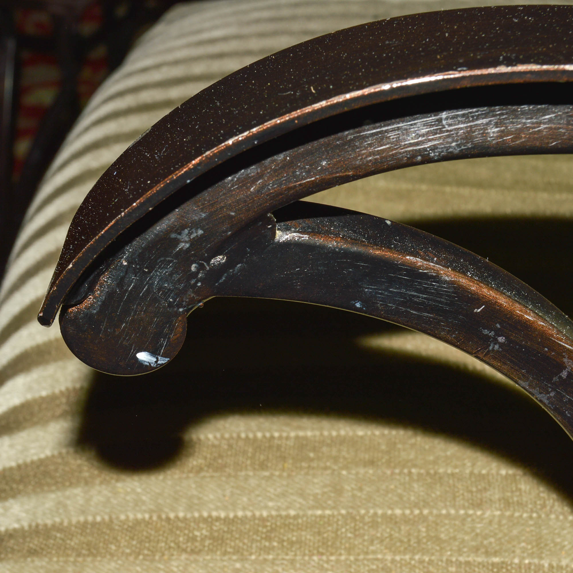 Glass Top and Wrought Iron Dining Table