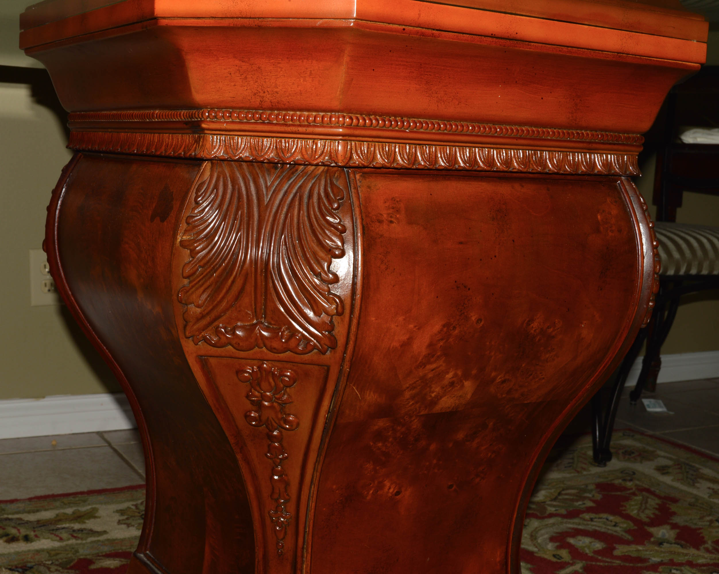 Glass Top and Wrought Iron Dining Table