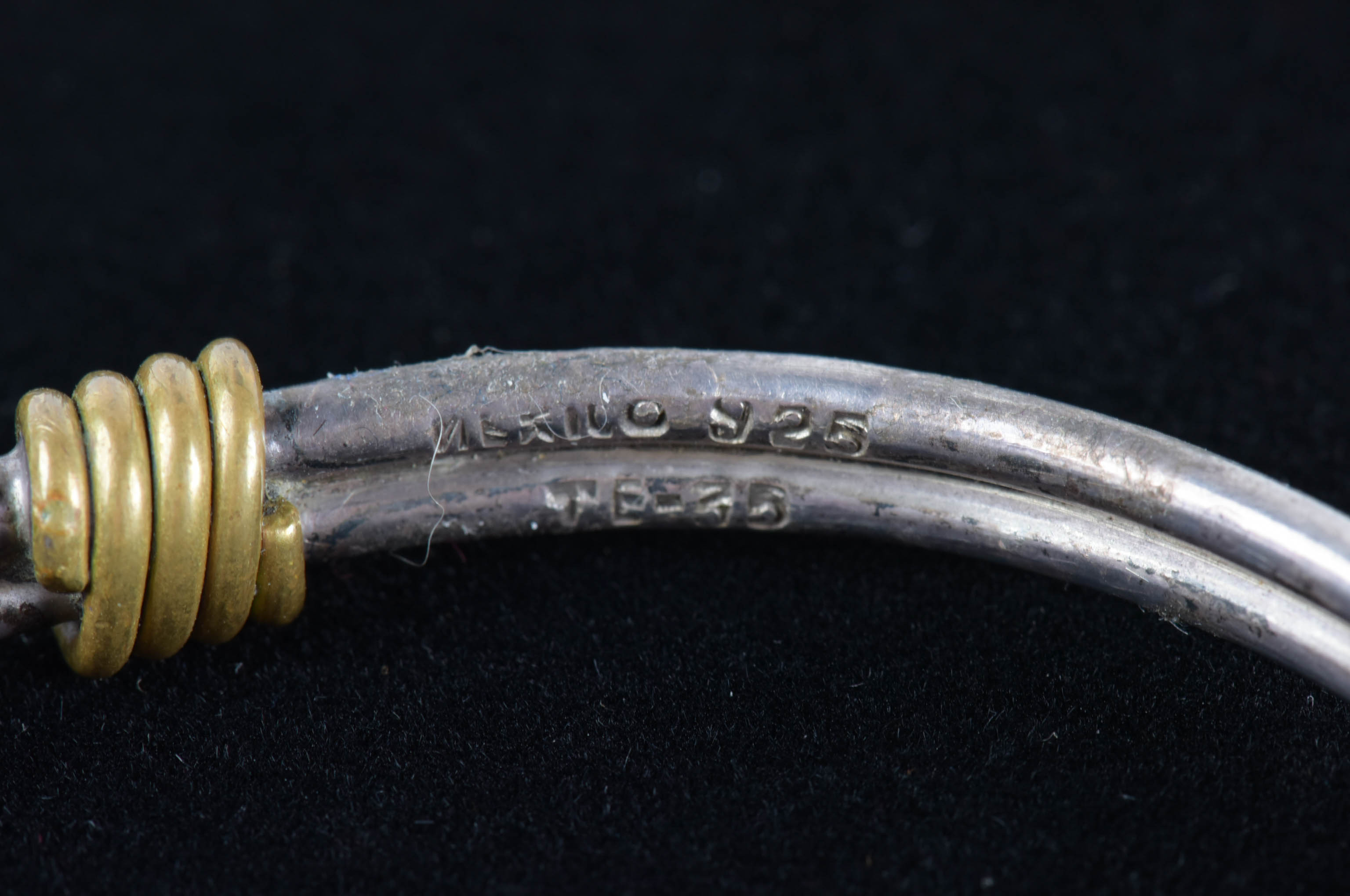 Sterling Silver and Brass Bracelet