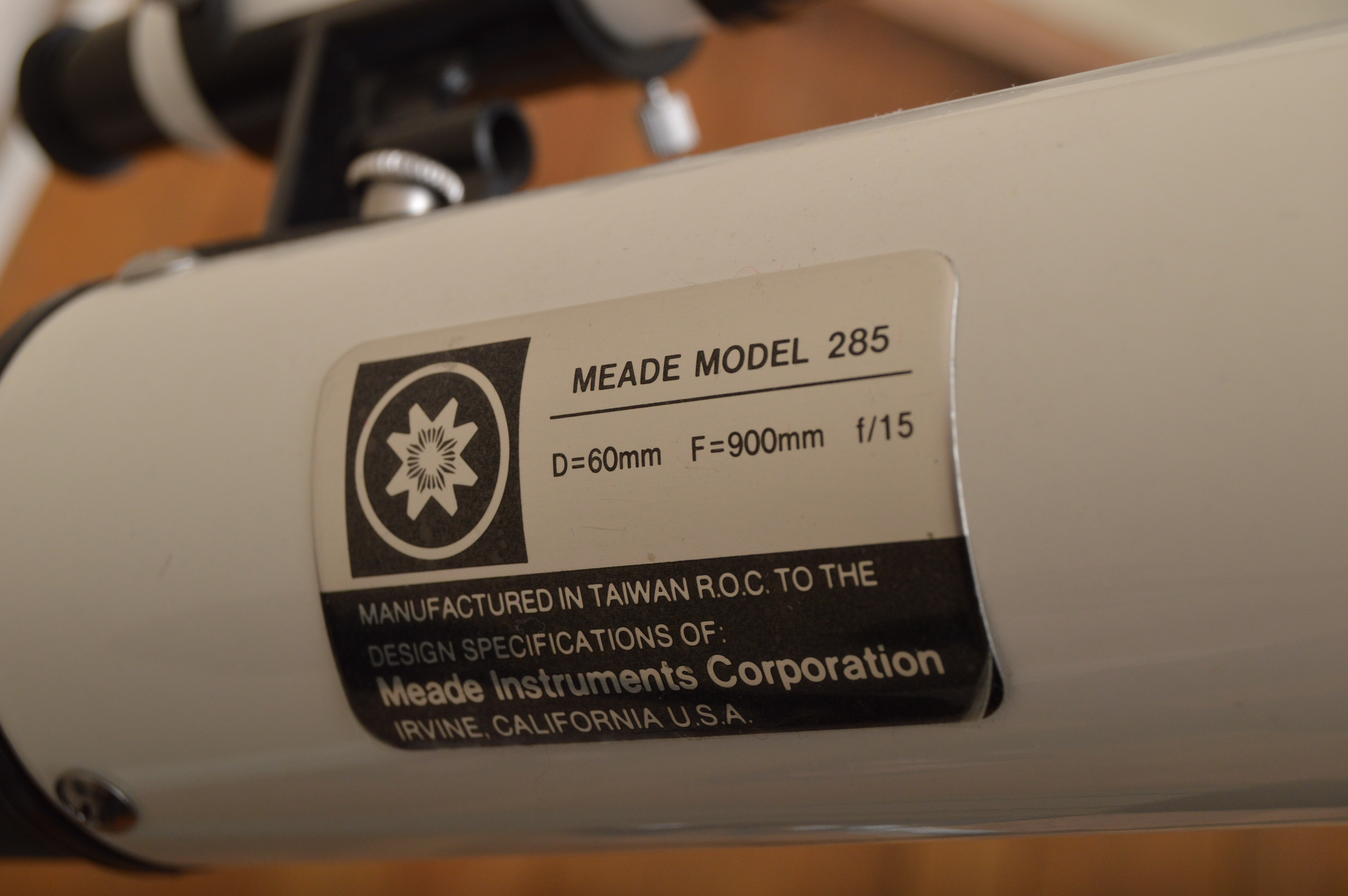 60mm Equatorial Refracting Telescope