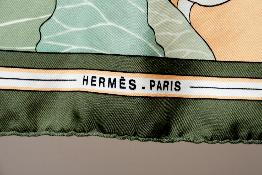 Vintage Hermès "Fleur de Lotus" Scarf