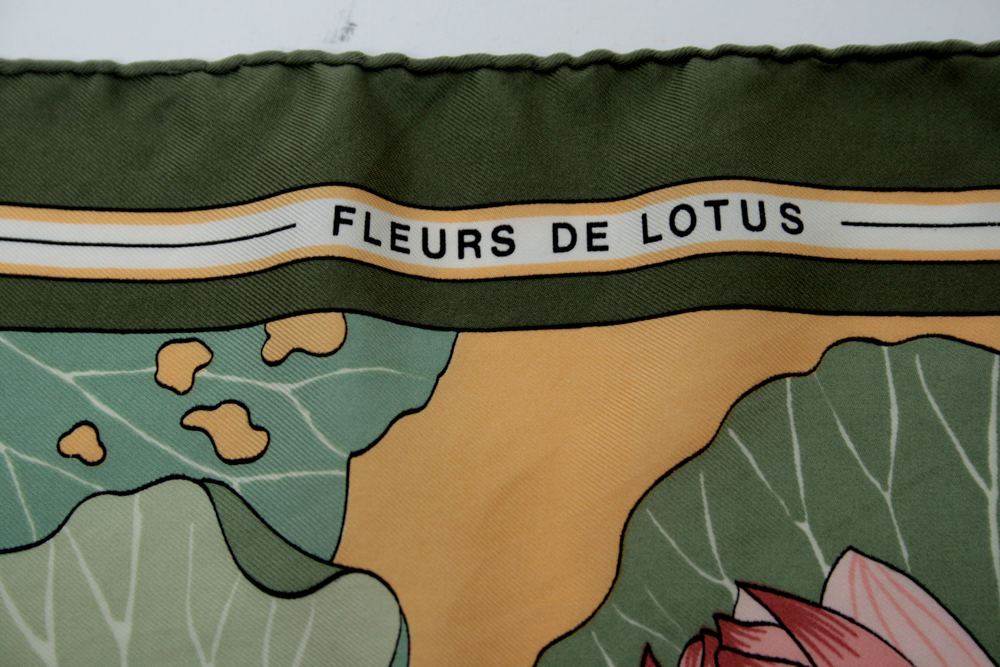 Vintage Hermès "Fleur de Lotus" Scarf