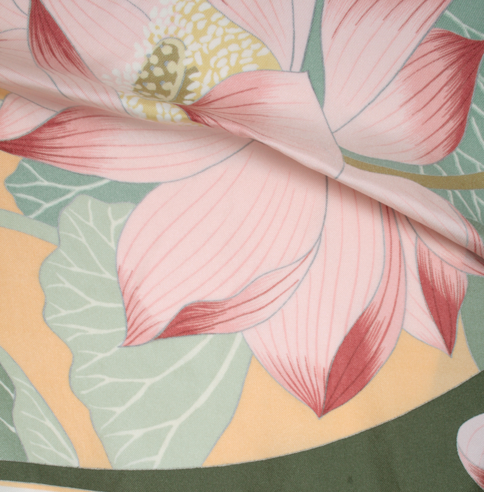 Vintage Hermès "Fleur de Lotus" Scarf