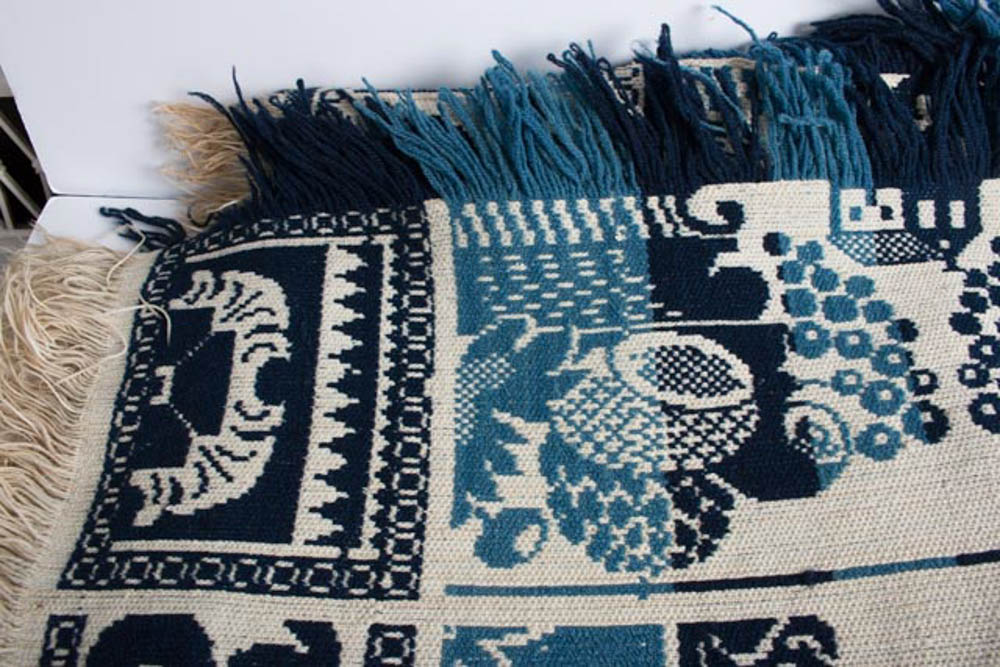 Antique Jacquard Coverlet