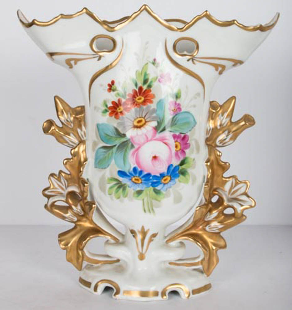 Circa 1870-1880 Portuguese Vista Algre Gilt Floral Jardinières