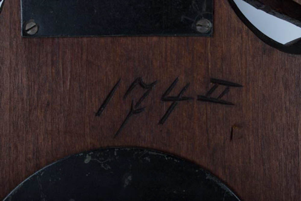 Vintage Hand-Carved Barometer and Thermometer Wall Hanging