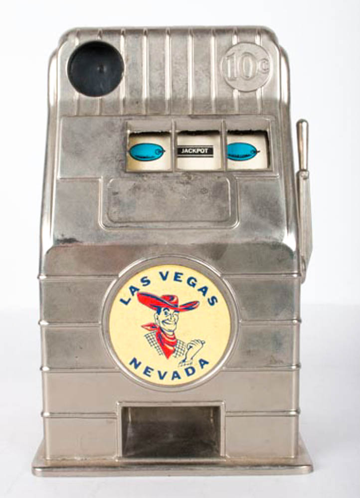 Vintage Jack Pot Slot Machine Coin Savings Bank